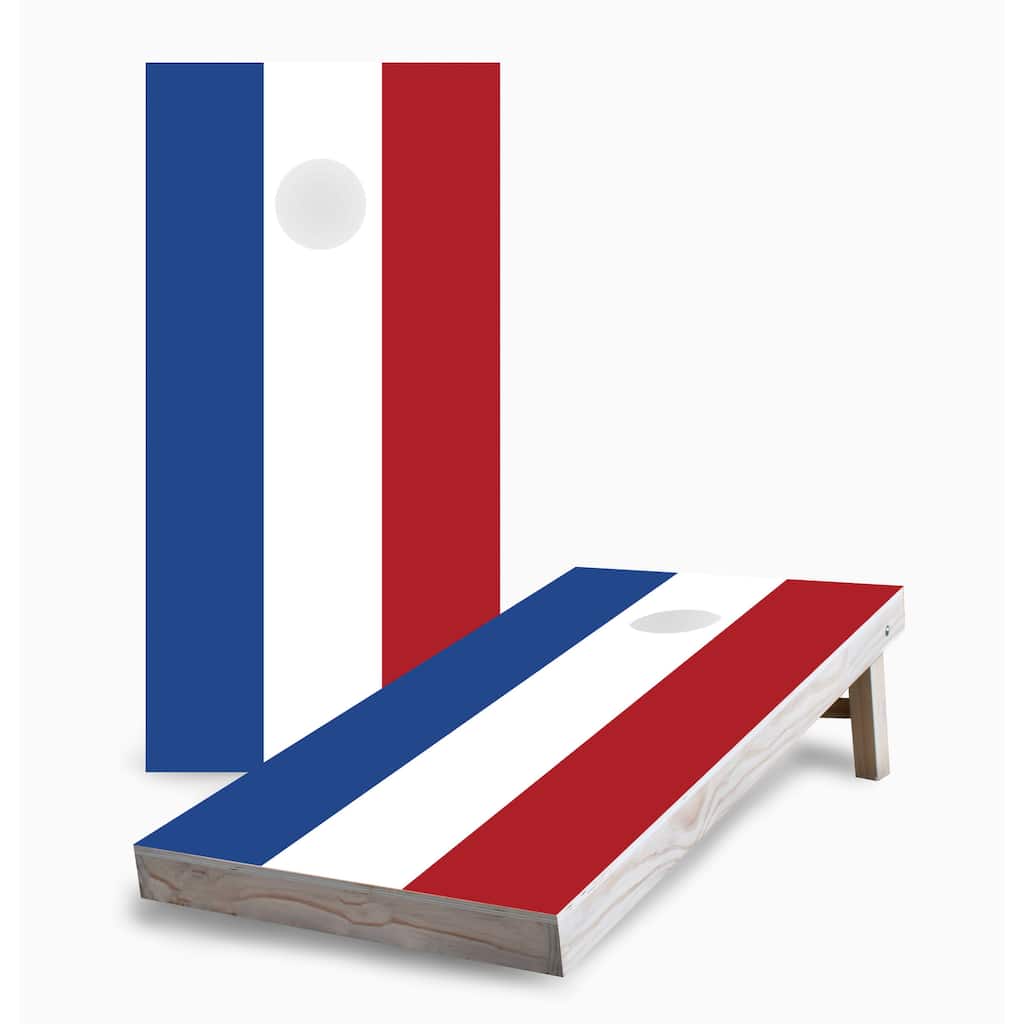 Dutch (Netherlands) Flag Corn Hole Board Set with Hole Lights