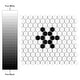 preview thumbnail 4 of 10, Merola Tile Metro Hex Glossy White with Black Snowflake 10-1/4" x 11-7/8" Porcelain Mosaic Tile