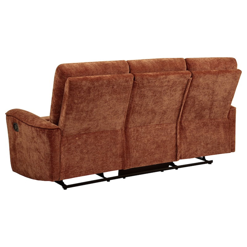 Navarro Chenille Upholstered Reclining Sofa - 79.25" x 37.75" x 40.25"