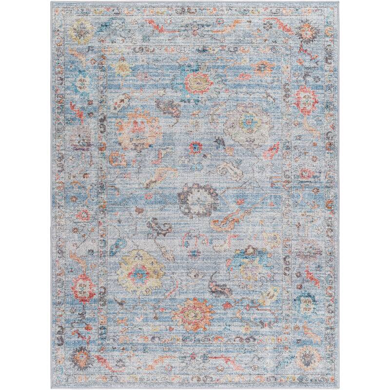 Livabliss Calhoun Transitional Medallion Washable Area Rug