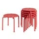 preview thumbnail 29 of 43, Stacking Stools Portable with Metal Frame Stack Nesting Stools ColorfulStackable Bar Stools Chairs (Set of 6 or 8)