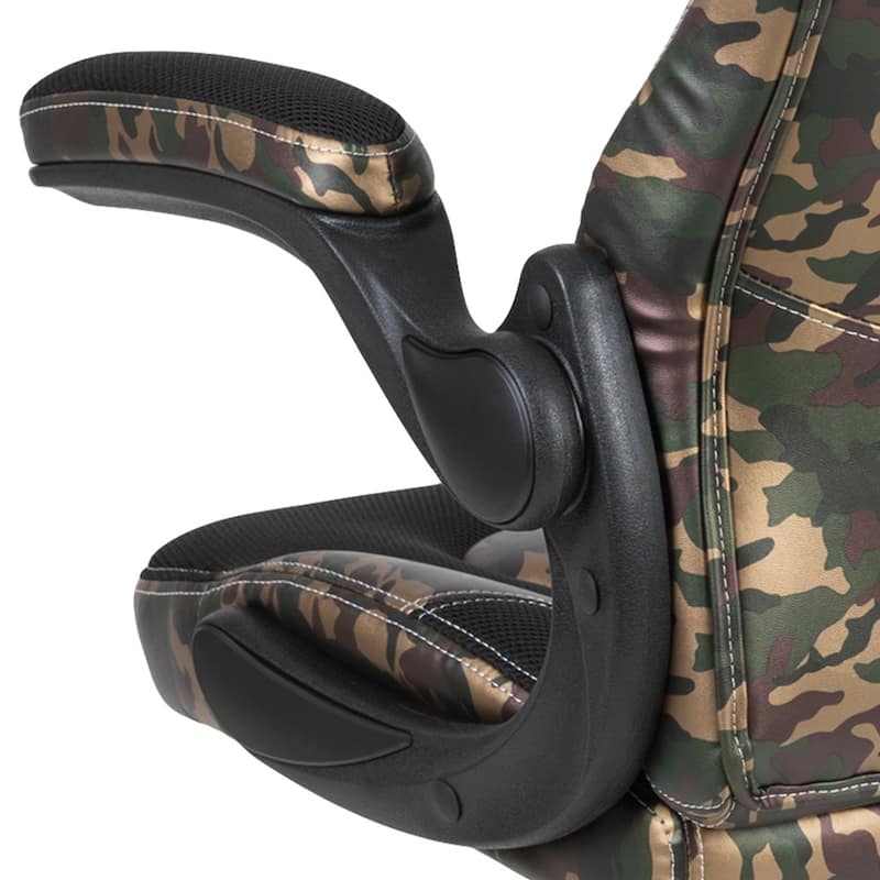 High Back Racing Style Ergonomic Gaming Chair with Flip-Up Arms