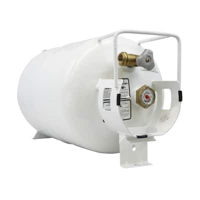 Flame King 30LB Horizontal Propane Cylinder Tank With Valve & Gauge