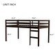 preview thumbnail 6 of 6, Wooden Low Height Twin Size Loft Bed with Ladder,Strengthened Slats,Kids Bed Design