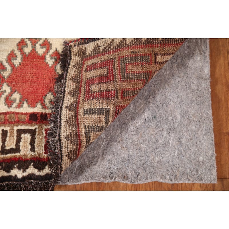 Tribal Qashqai Persian Vintage Area Rug Hand-knotted Wool Carpet - 4'10"x 8'1"