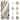 Christmas Tree Decorations Ornament Set,White Gold