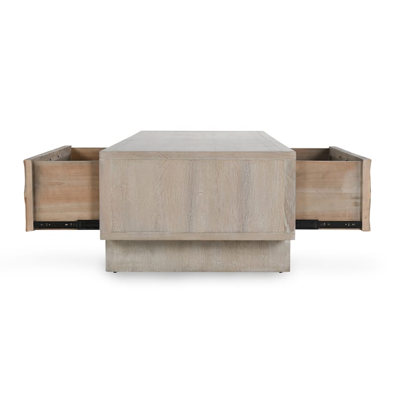 Classic Home Anton 4-Drawer Reclaimed Wood Coffee Table