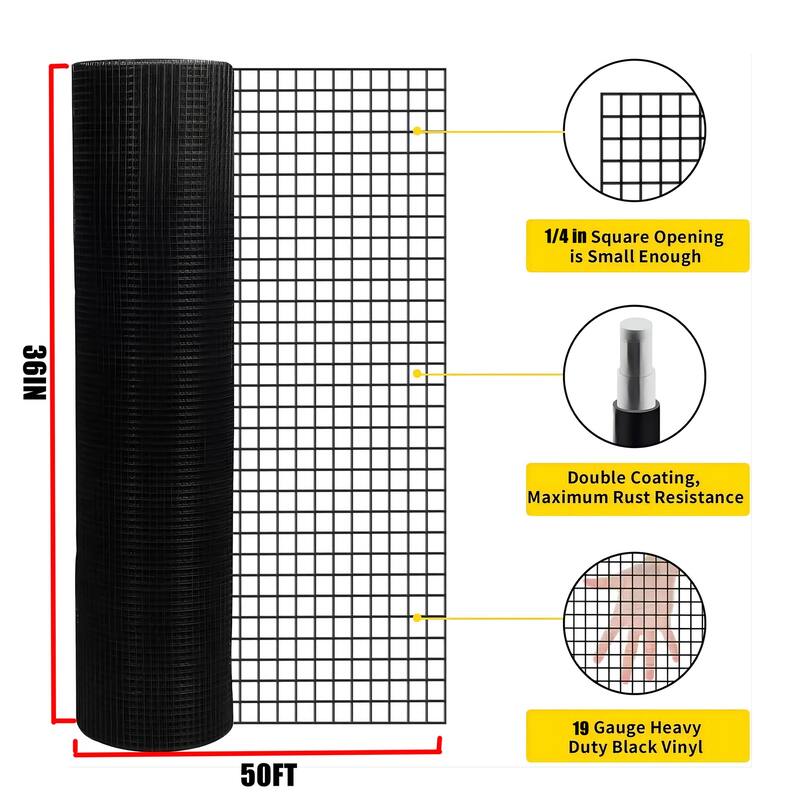 36 Inch x 50 ft Roll, Welded Wire Fence
