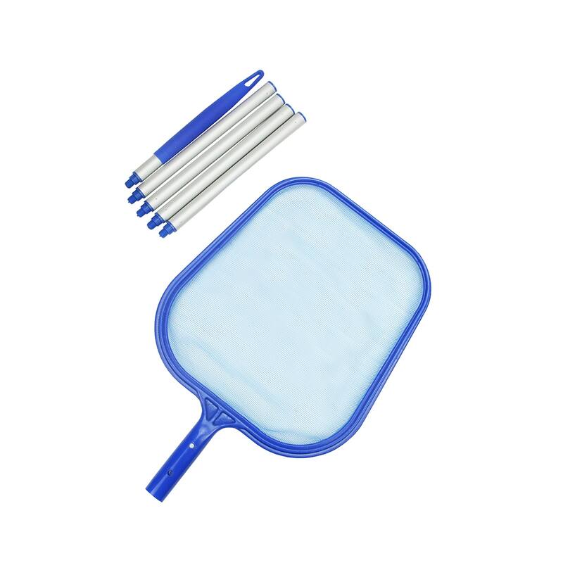 61.5" Silver Blue Mini Pool Leaf Skimmer Head Fixed Length Pole