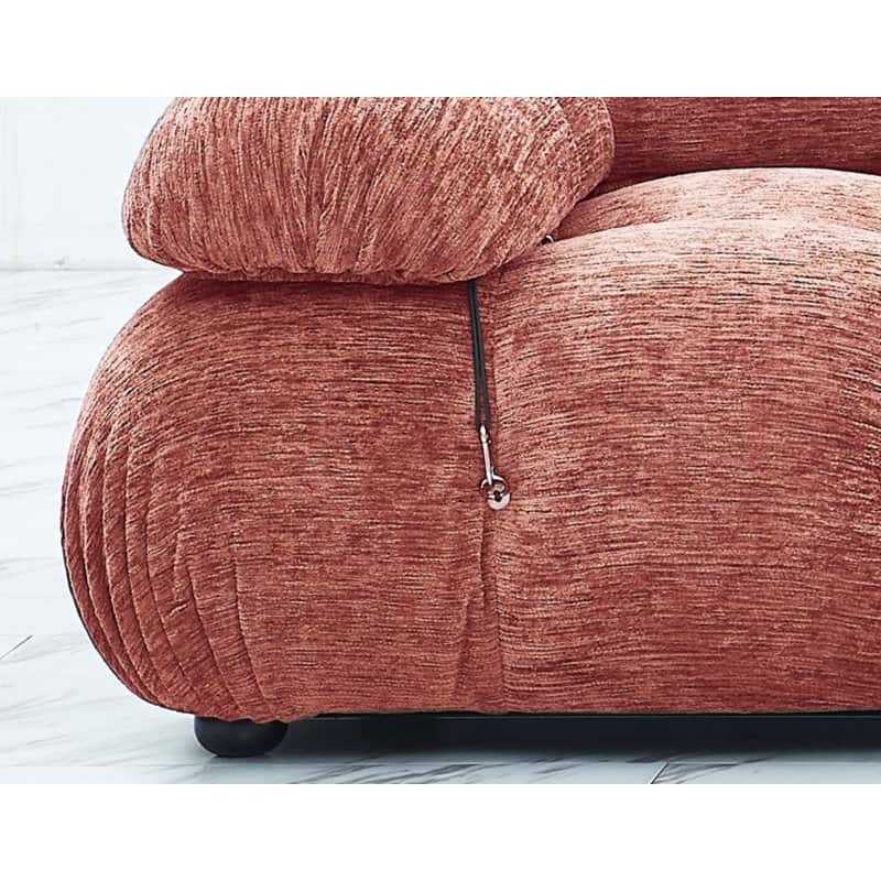 Belani 114'' Chenille Fabric Sofa