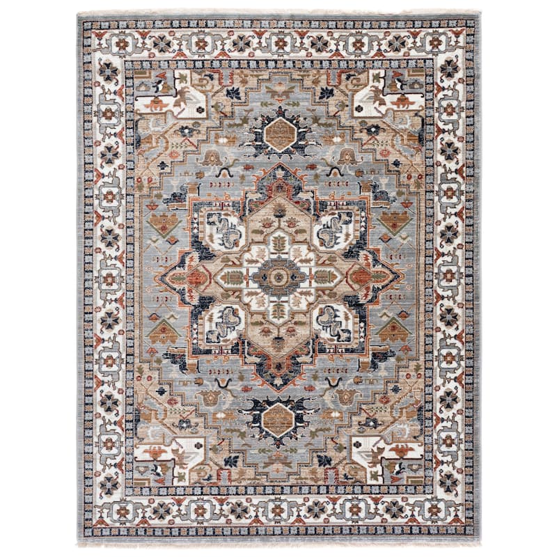 SAFAVIEH Lauren Ralph Lauren Siegharda Traditional Oriental Rug - 4' x 6'5" - Grey/Beige Black
