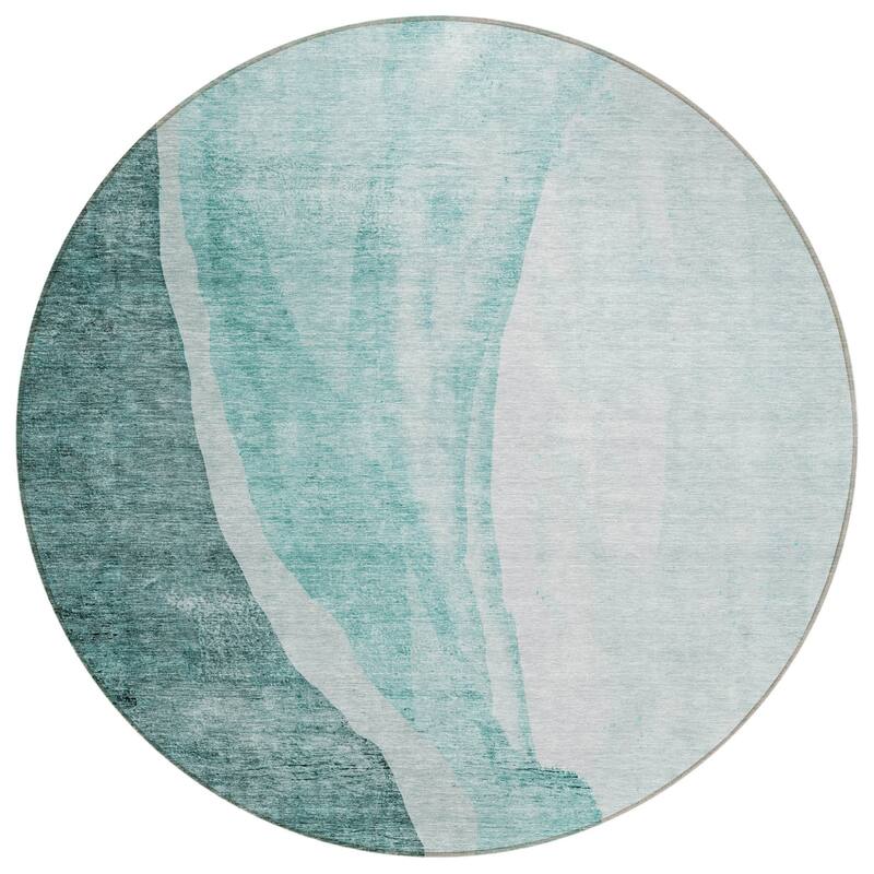HomeRoots Abstract Transitional Rectangle Outdoor Rug