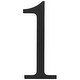 preview thumbnail 2 of 0, Atlas Homewares Traditionalist Address Number 1 Matte Black