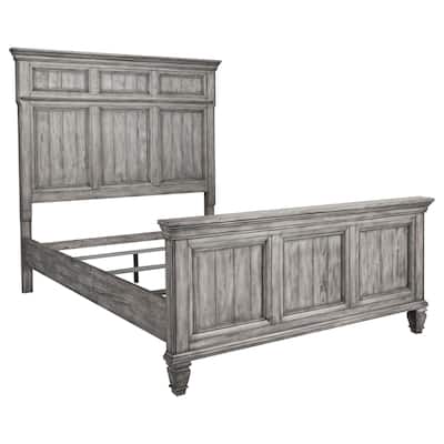 Avenue Farmhouse Tall Headboard Wood Panel Bed