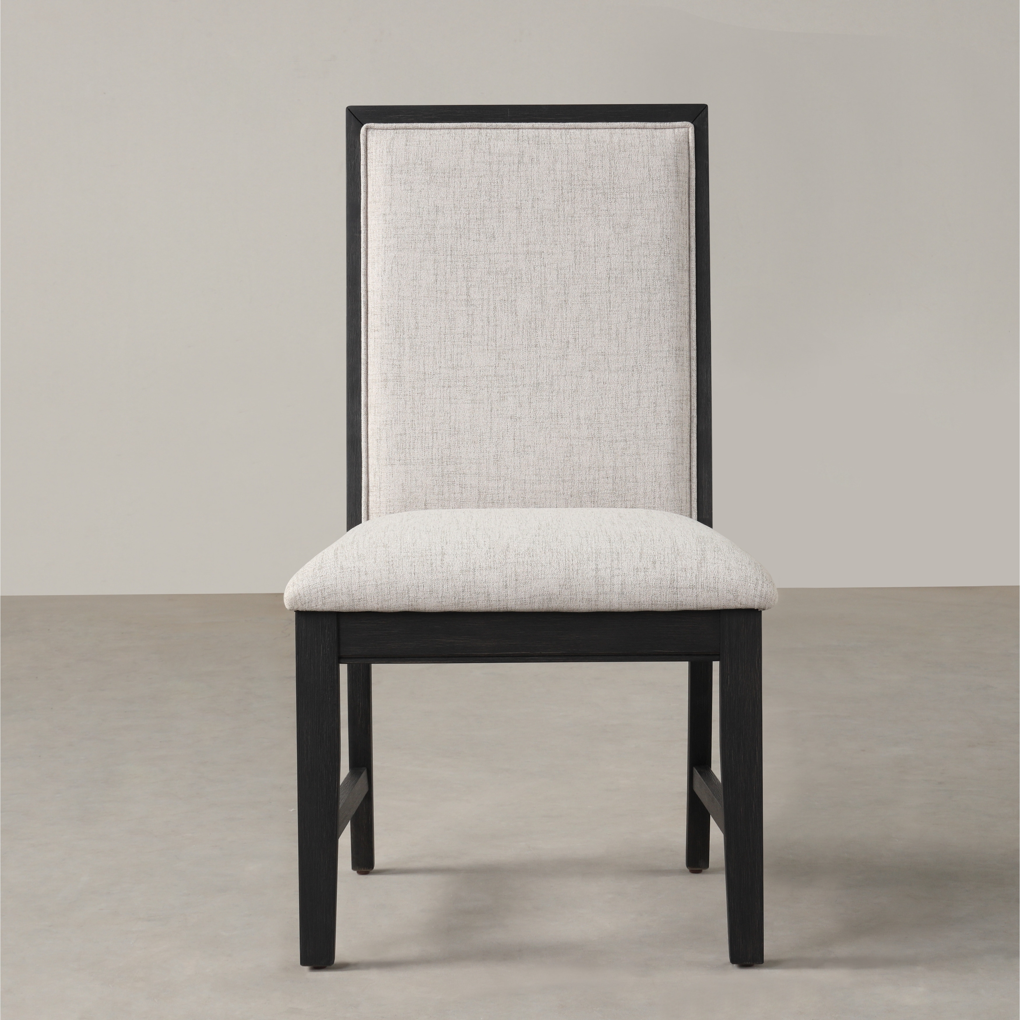 Upholstered Fabric Dining Chairs Tufted Kitchen Chairs with Wood Legs for Bedroom, Living Room,Set of 2