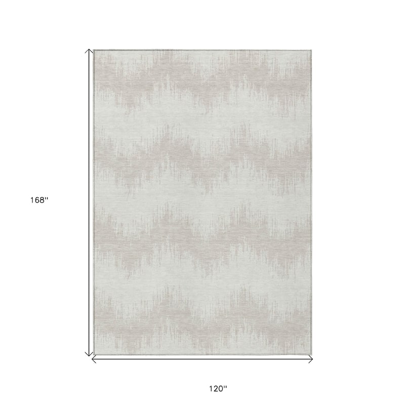 HomeRoots Chevron Transitional Rectangle Outdoor Rug