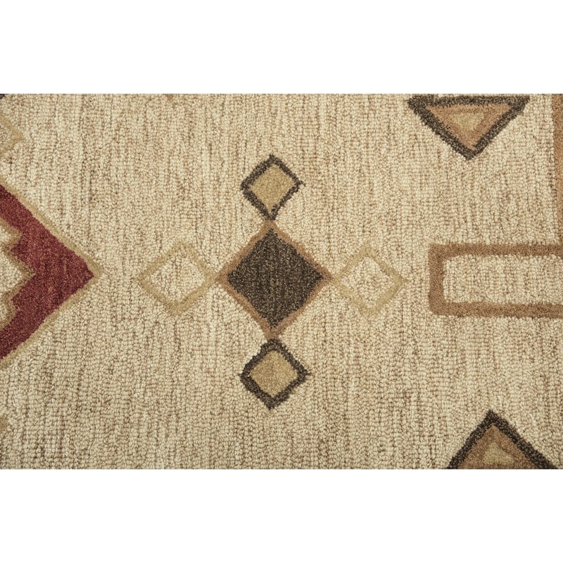 Alora Decor Durango Southwest/ Tribal Multi-colored Hand-tufted Wool Rug