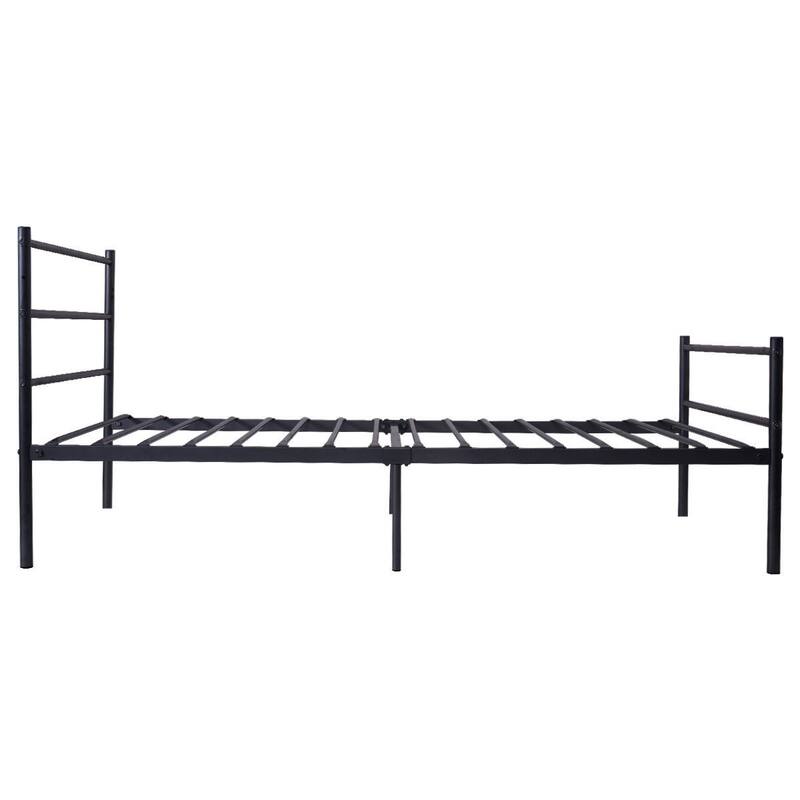 Twin Size Metal Bed Frame with 6 Legs and Headboard Brackets