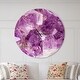 preview thumbnail 7 of 7, Designart 'Purple Amethyst Macro' Oversized Modern Wall CLock