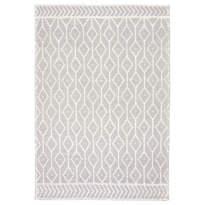 ECARPETGALLERY Braid weave Sienna Grey Wool Rug - 6'0 x 8'11 - Grey - 6'0 x 8'11