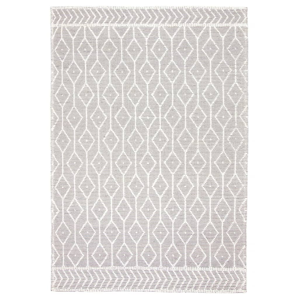 ECARPETGALLERY Braid weave Sienna Grey Wool Rug - 6'0 x 8'11