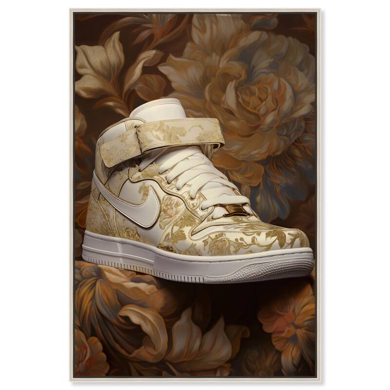 Baroque Sneaker Canvas by Art Remedy - Silver - 16" x 24"
