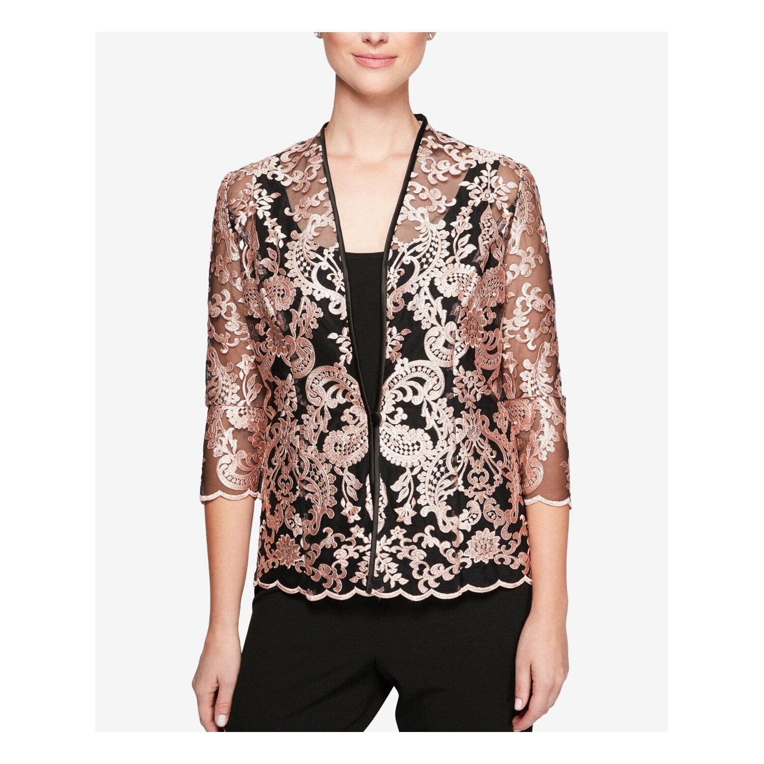 embroidered evening jacket