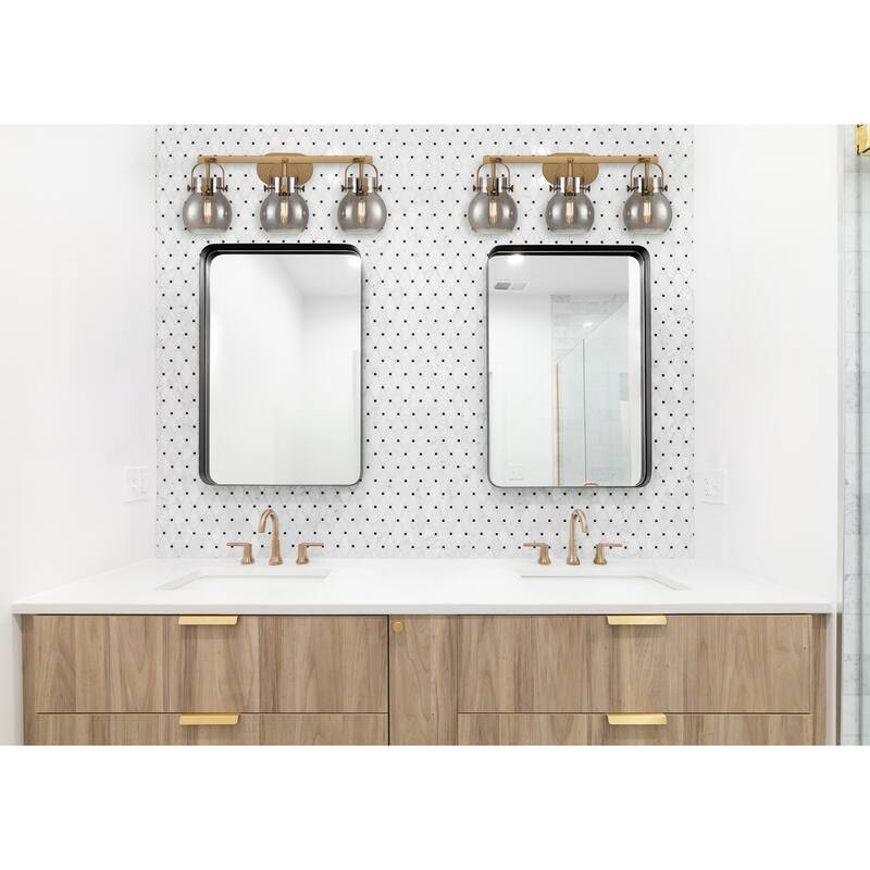 Innovations Lighting 423-3W-10-27 Pilaster II Sphere Vanity Pilaster