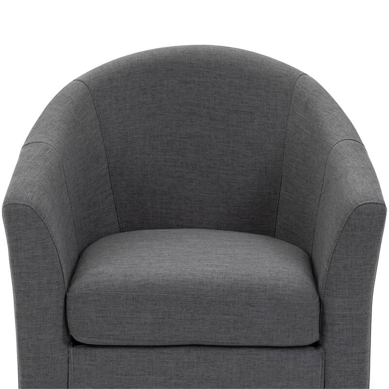Swivel Accent Chair with Metal Base - 30.7"W x 29.9"H x 27.5"D
