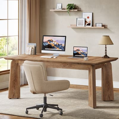 Modern Computer Desk, 62'' Large Executive Office Desk