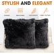 preview thumbnail 17 of 136, Cheer Collection Super Soft Shaggy Long Hair Throw Pillows Set of 2 Plush Accent Cushions