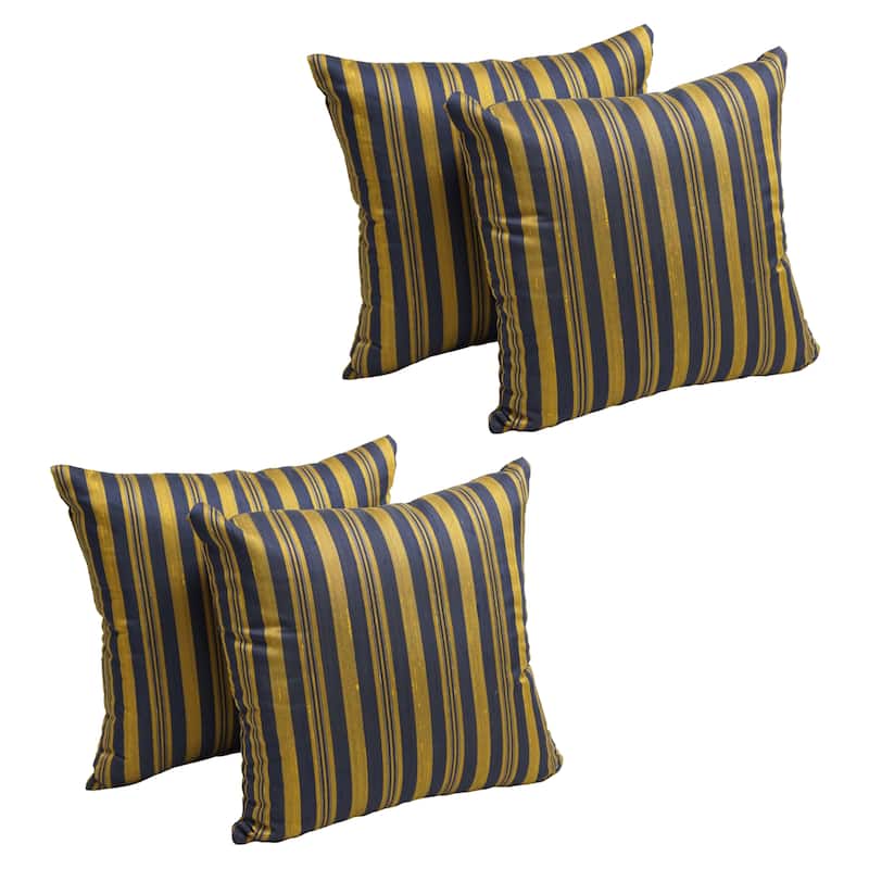 17-inch Jacquard Throw Pillows (Set of 1, 2,or 4) - Set of 4 - Royal Wedding