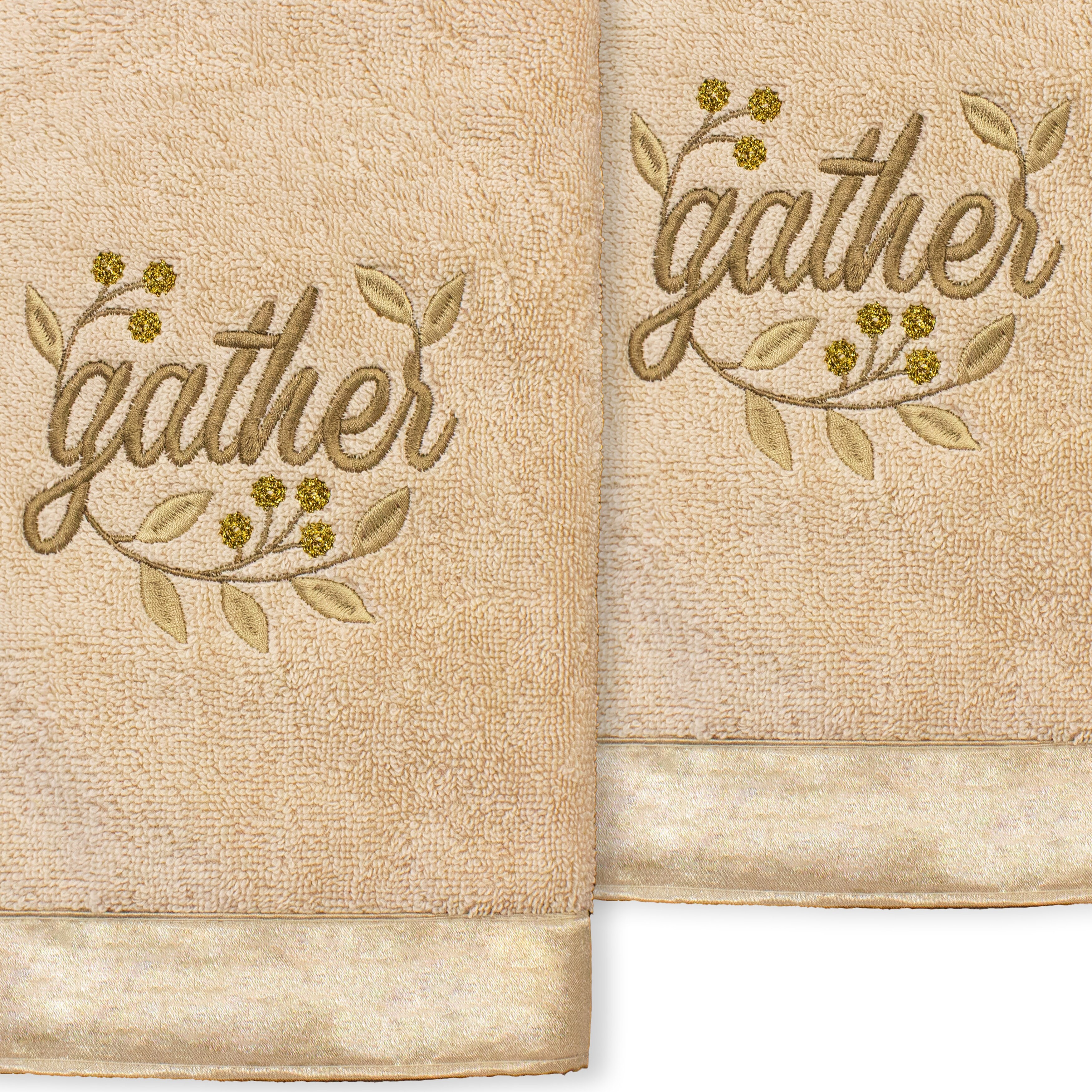 Authentic Hotel and Spa Flora - Embroidered Luxury 100% Turkish Cotton Hand  Towels (Set of 2) - On Sale - Bed Bath & Beyond - 33225195