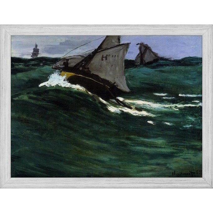 Shop Easy Art Prints Claude Monet S The Green Wave Premium