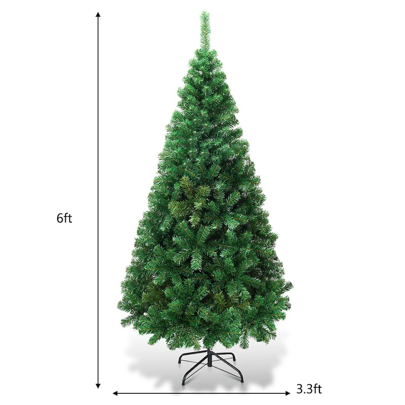 5'/6'/7'/8' Green Artificial PVC Christmas Tree with Stand