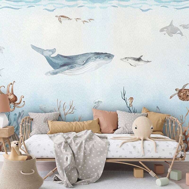 Tempaper Ocean Bliss Peel and Stick Wall Mural - 8' x 13'