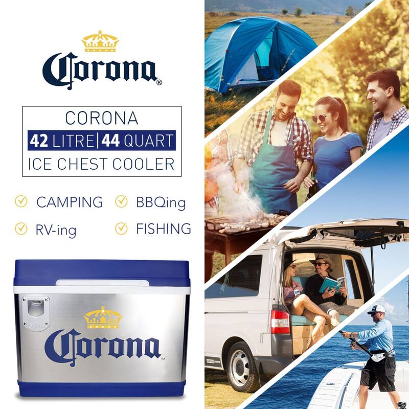 Corona Cruiser Iceless 12V Cooler 24-Bottle (42L) Travel Fridge