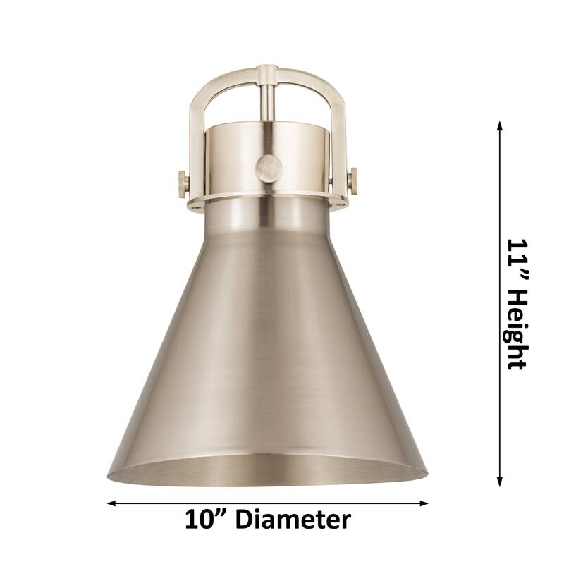 Innovations Lighting 410-1SM-15-10 Newton Cone Pendant Newton Cone 10"