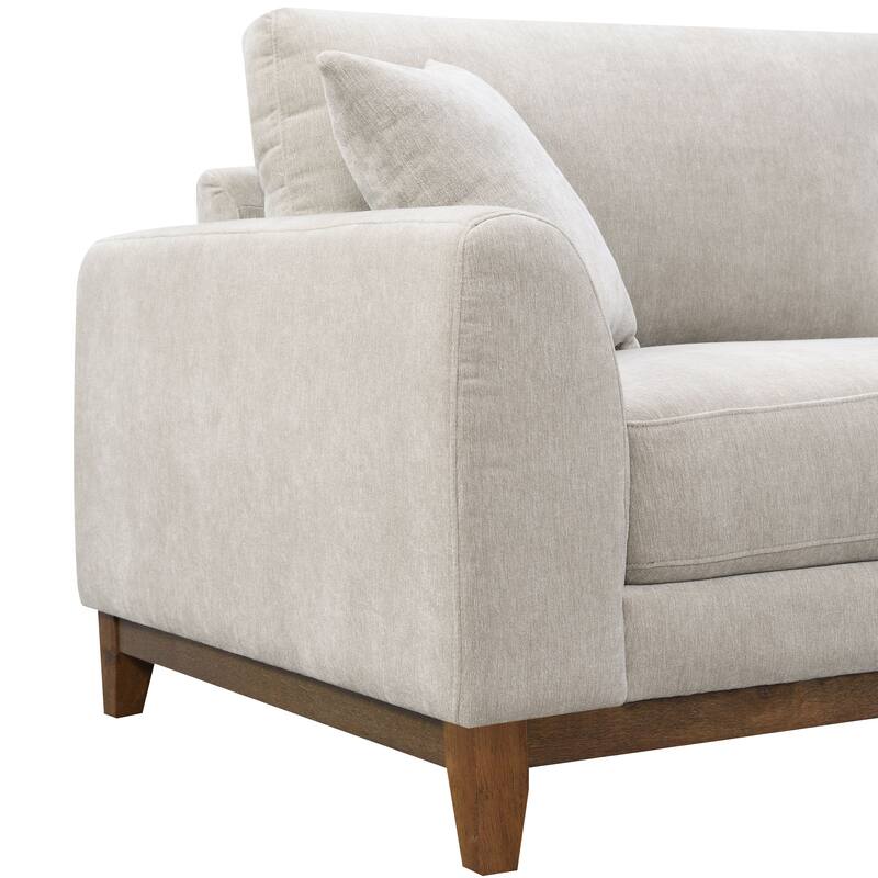 Furniture of America Lurek Mid Century Modern OEKO TEX Chenille Sofa