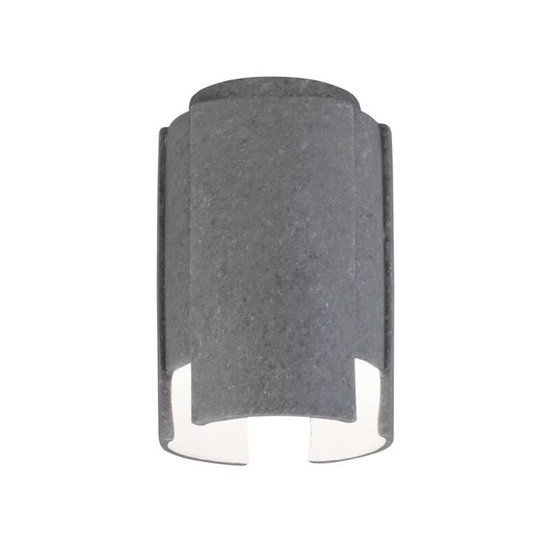 Justice Design Group Radiance Stagger Ceramic Flush-Mount Light - LED - Concrete