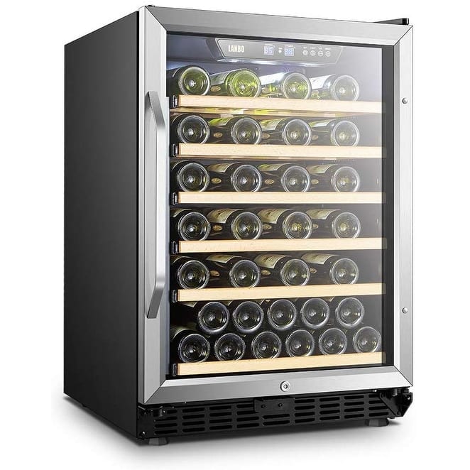 Lanbo Built-in Compressor Wine Cooler With security door lock 52 Bottles