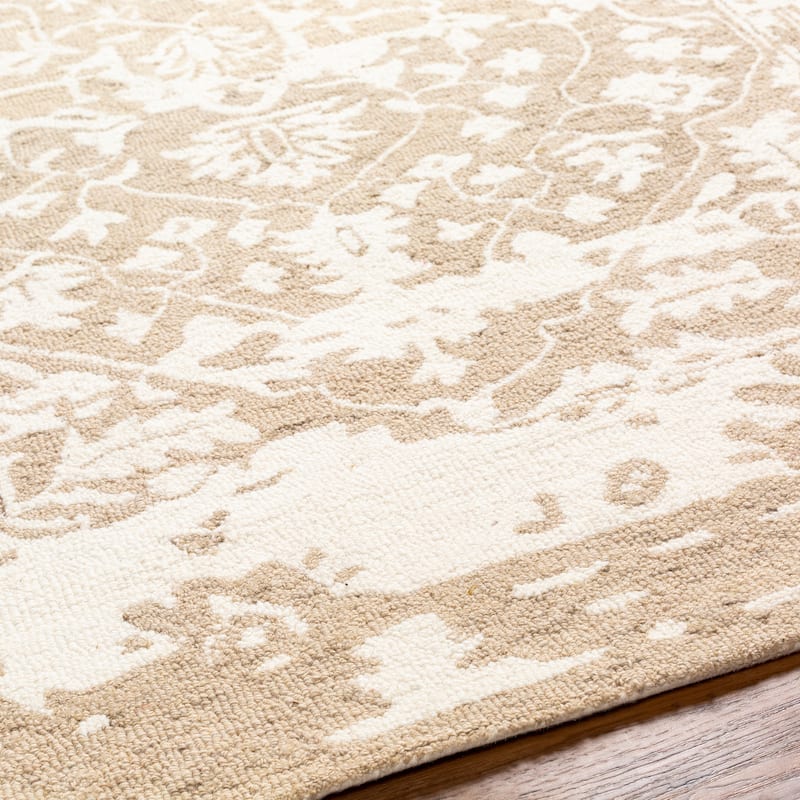 Shikoba Handmade Distressed Wool Area Rug