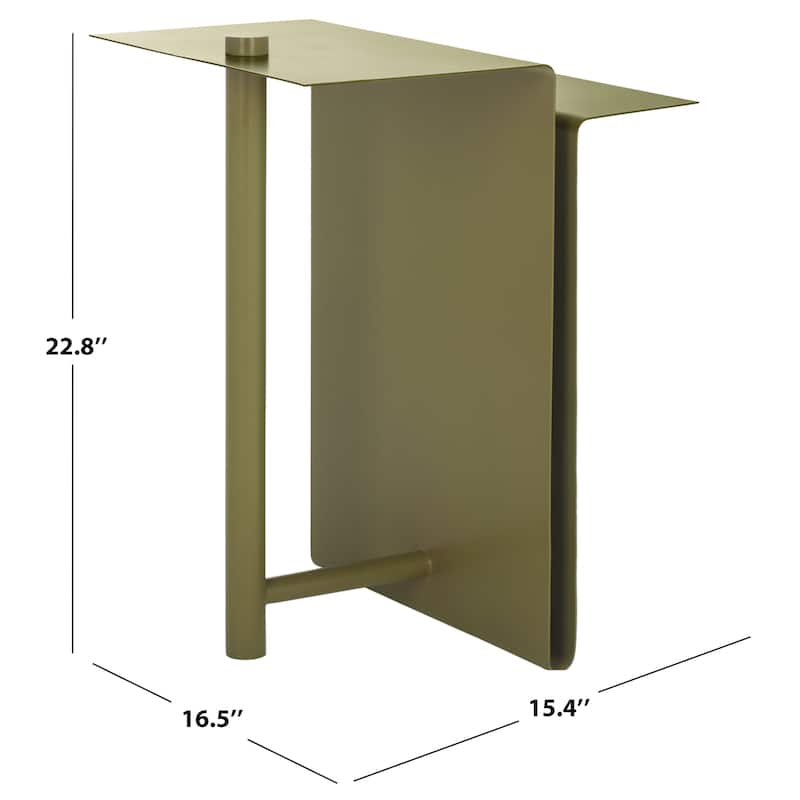 SAFAVIEH COUTURE Aldwyn Metal Accent Table - 16"W x 17"D x 23"H