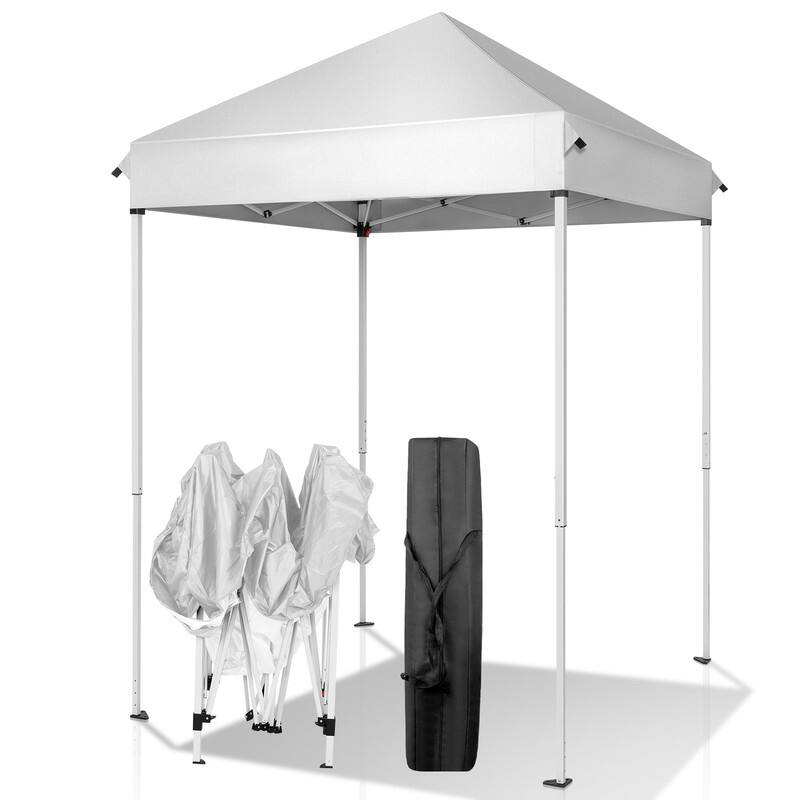 5 FT x 5 FT Pop-up Canopy Party Tent - White