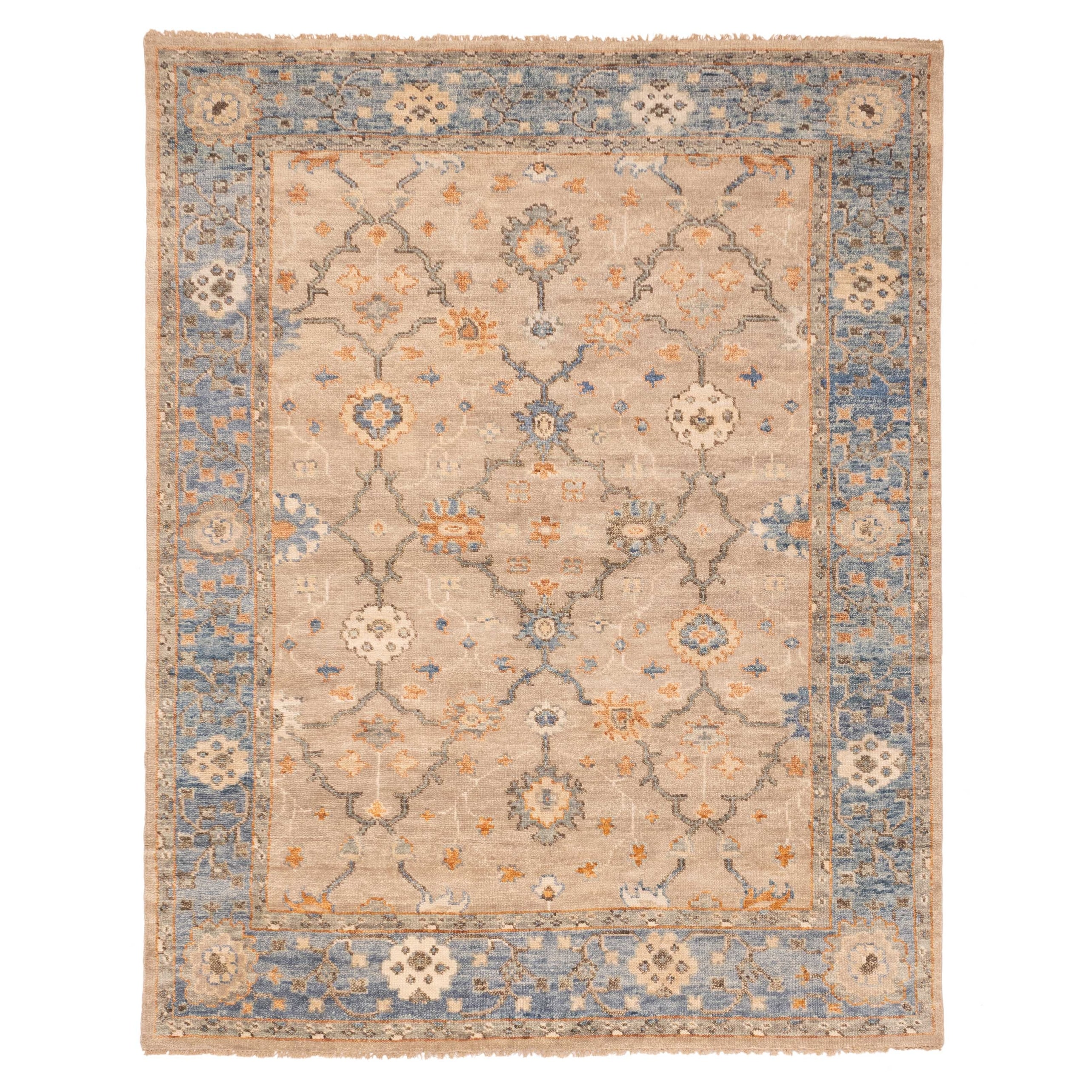 ECARPETGALLERY Hand-knotted Jules Serapi Taupe Wool Rug - 7'10 x 10'0