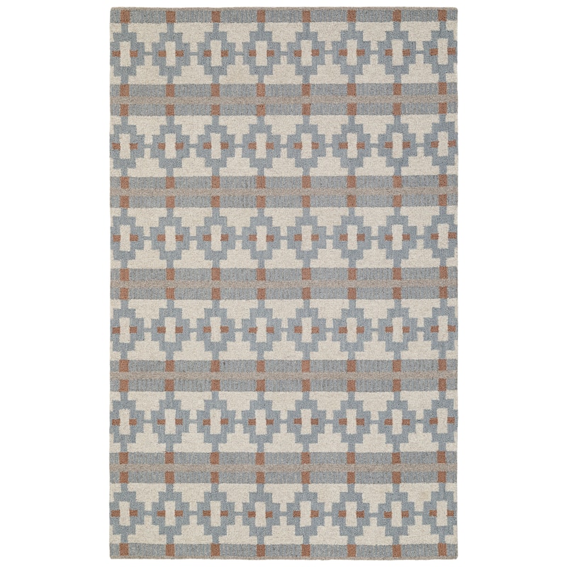 Terra by Obeetee Freya Edda Multi Rug - Straw Stripe - 3' x 5'