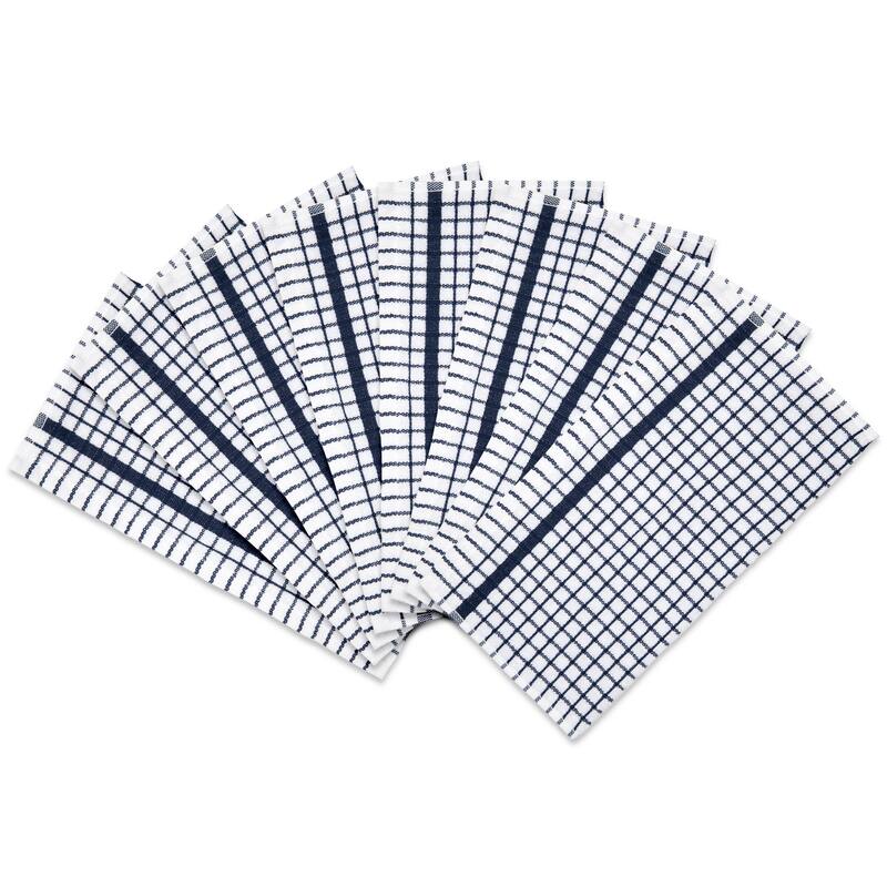 The Sloppy Chef Classic Checkered 8-Piece Dishcloths - 13x13