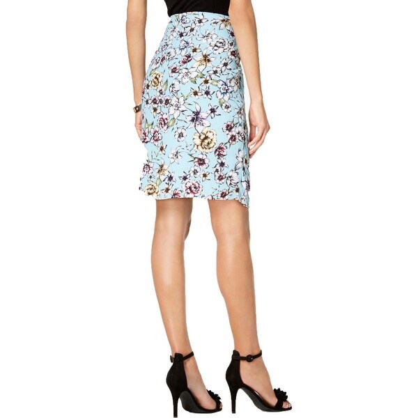 floral pencil skirt vs straight skirt