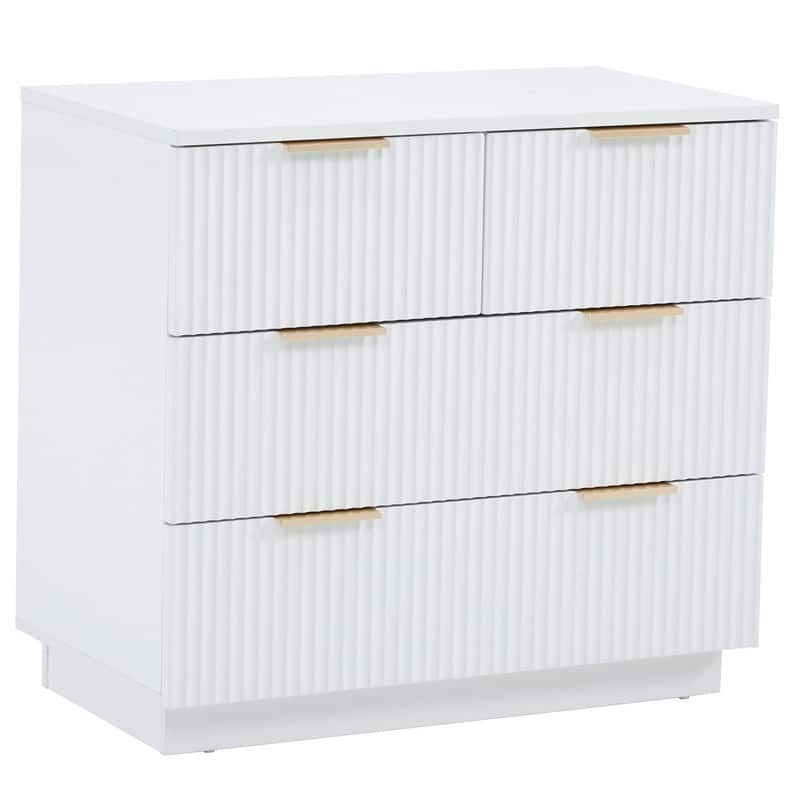 28inch Wide Drawer cabinet - White - 4-drawer