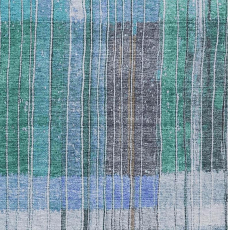 HomeRoots Striped Transitional Rectangle Outdoor Rug